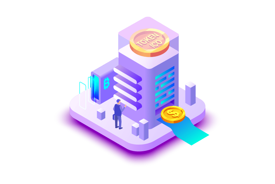 ICO and token sale development illustration