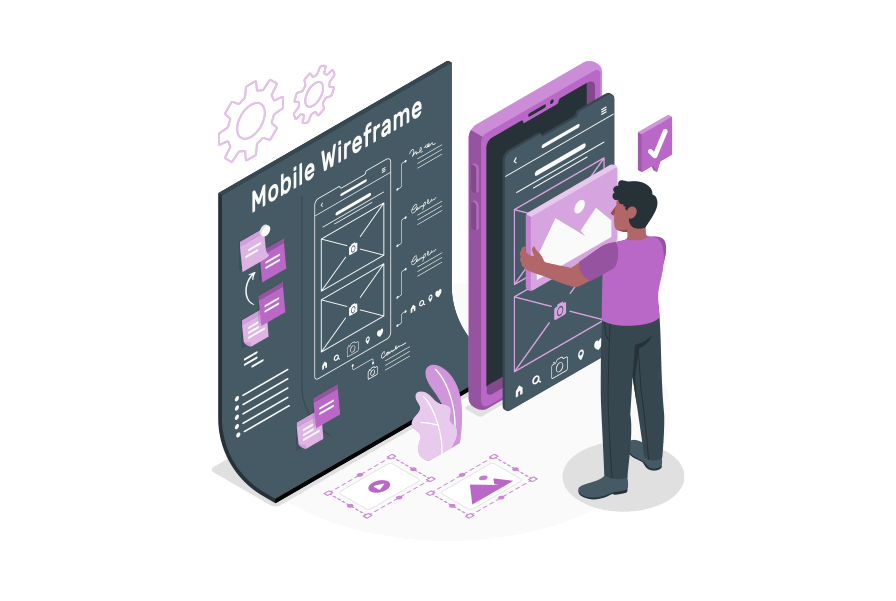 Mobile application UI UX design services
