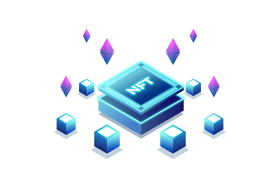 NFT development services illustration
